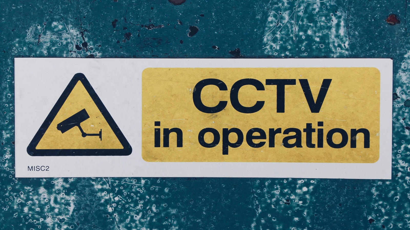 CCTV in operation sign 