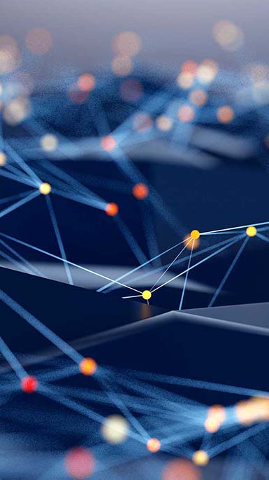 lines connecting dots