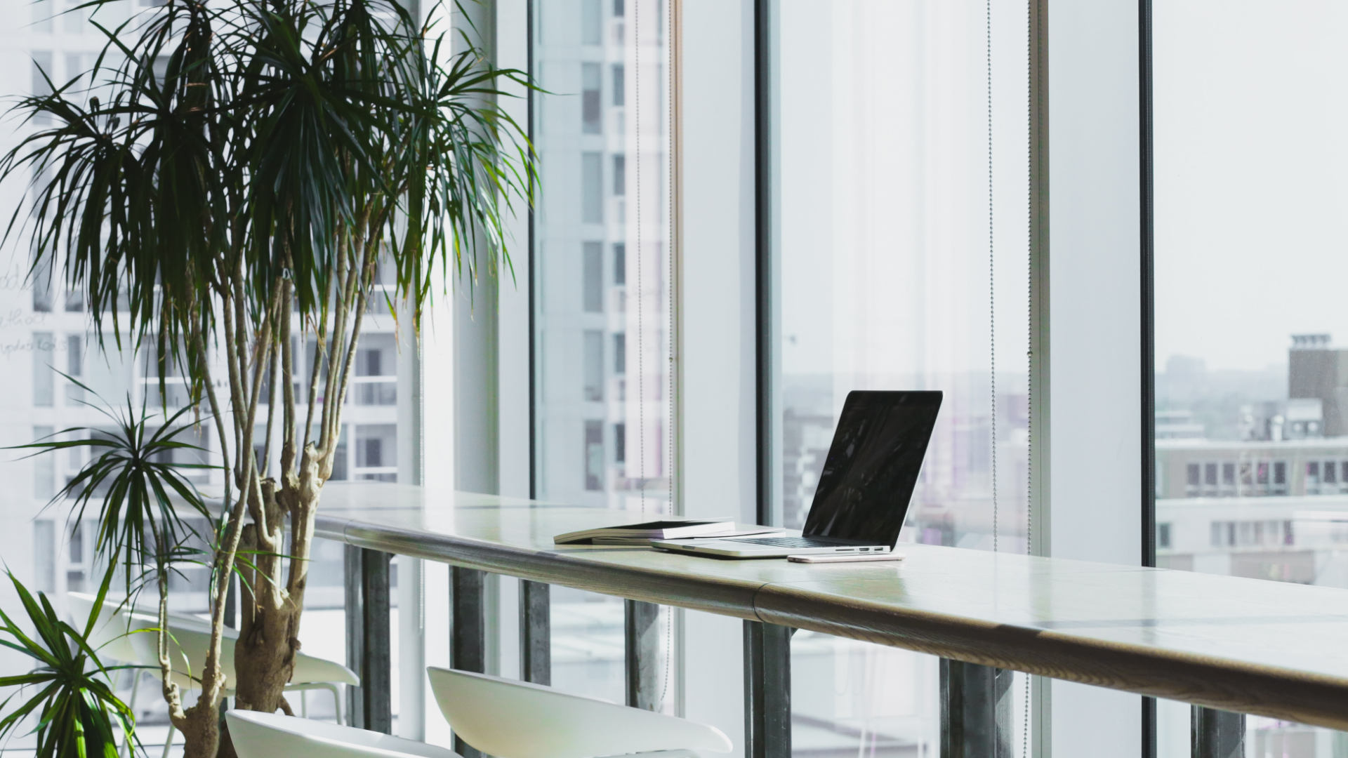 laptop on a desk