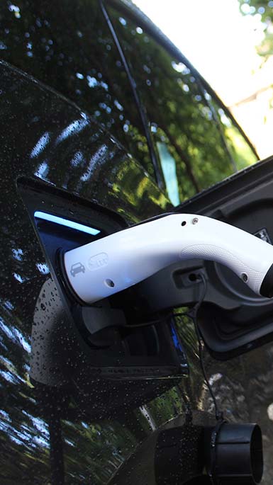 charging an electric car